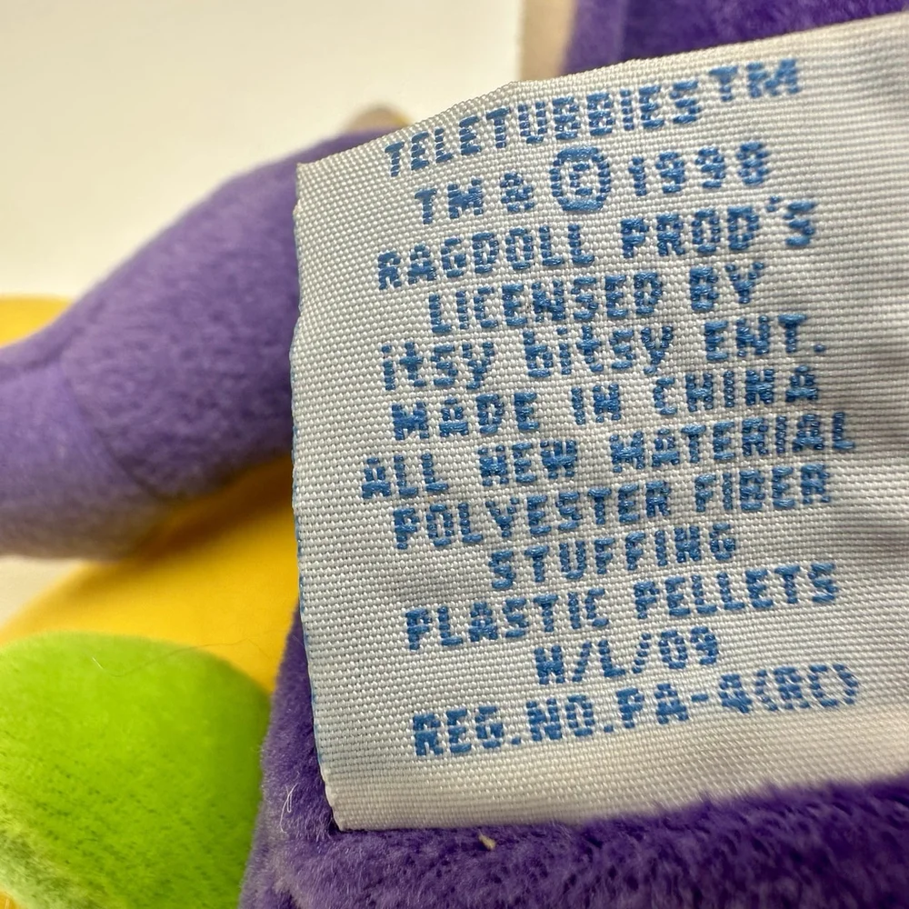 Vintage Teletubbies Plush 1998 Eden Beanie Dipsy Tinky Laa Laa Lot of 3 Read See - Picture 10 of 12